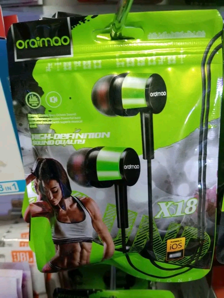 Oraimo copy earphones x18/ E10/ E22