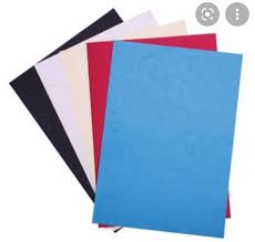 Embossed binding papers