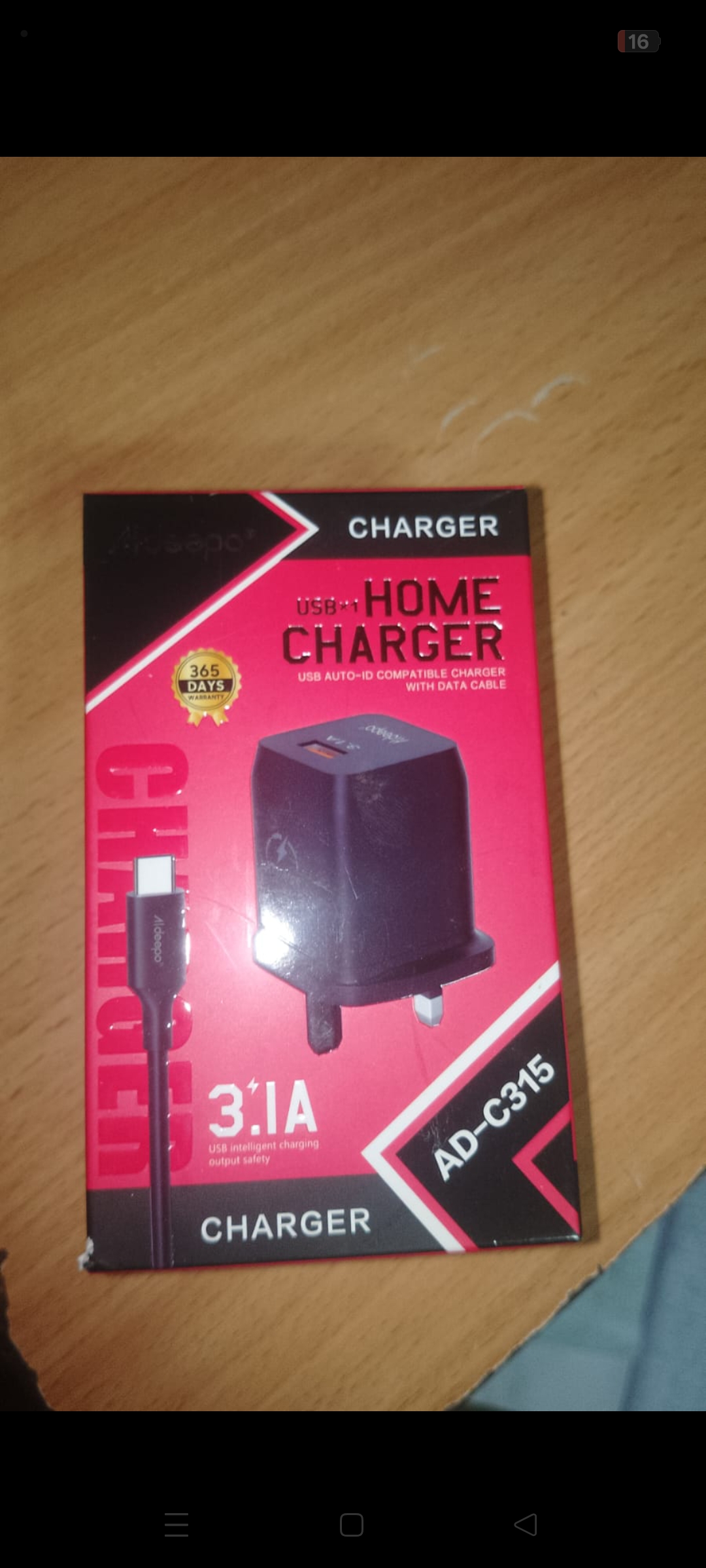 Aldeepo type c Adapter 3.1A 