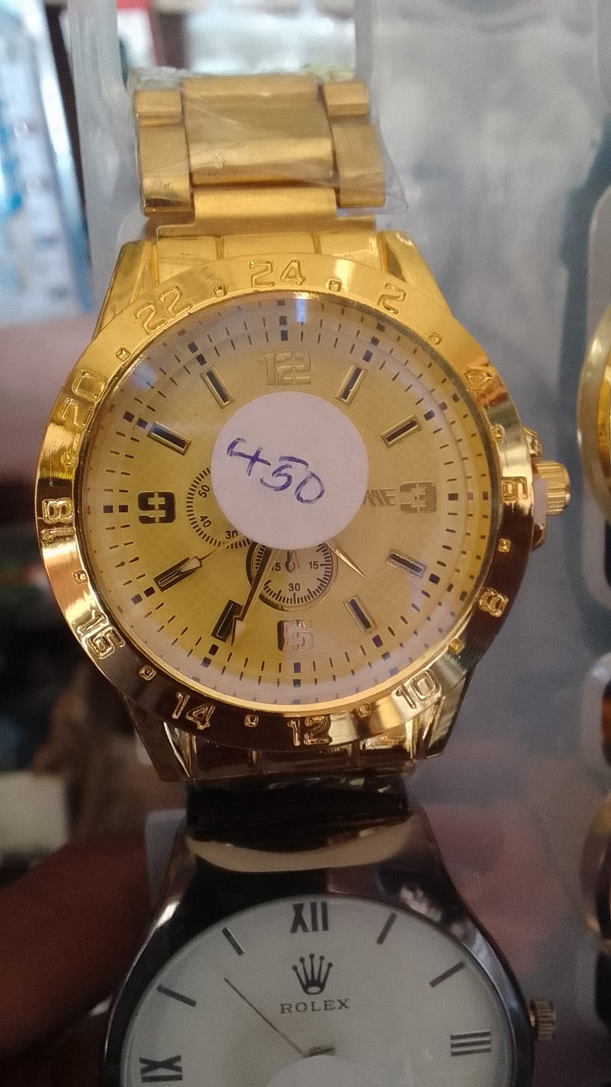Men metal Gold /Silver watches