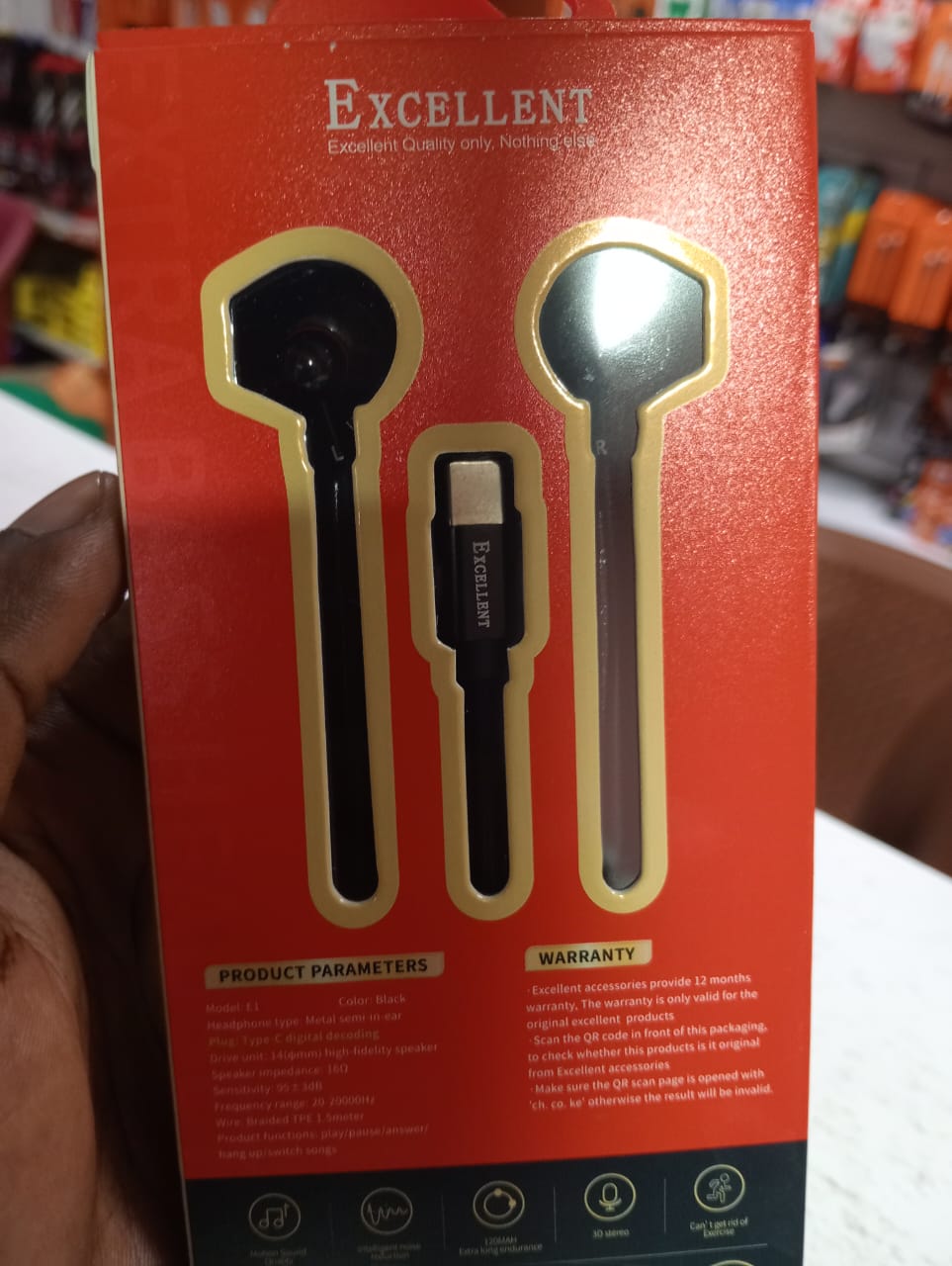 Excellent E1 type c earphones