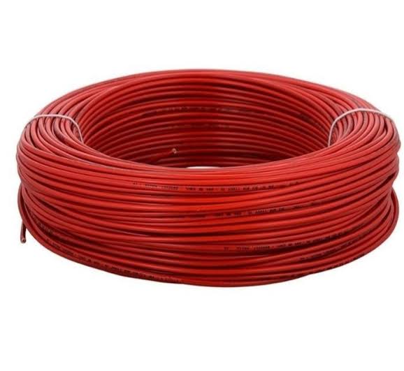 1.5m red wire single/mtr